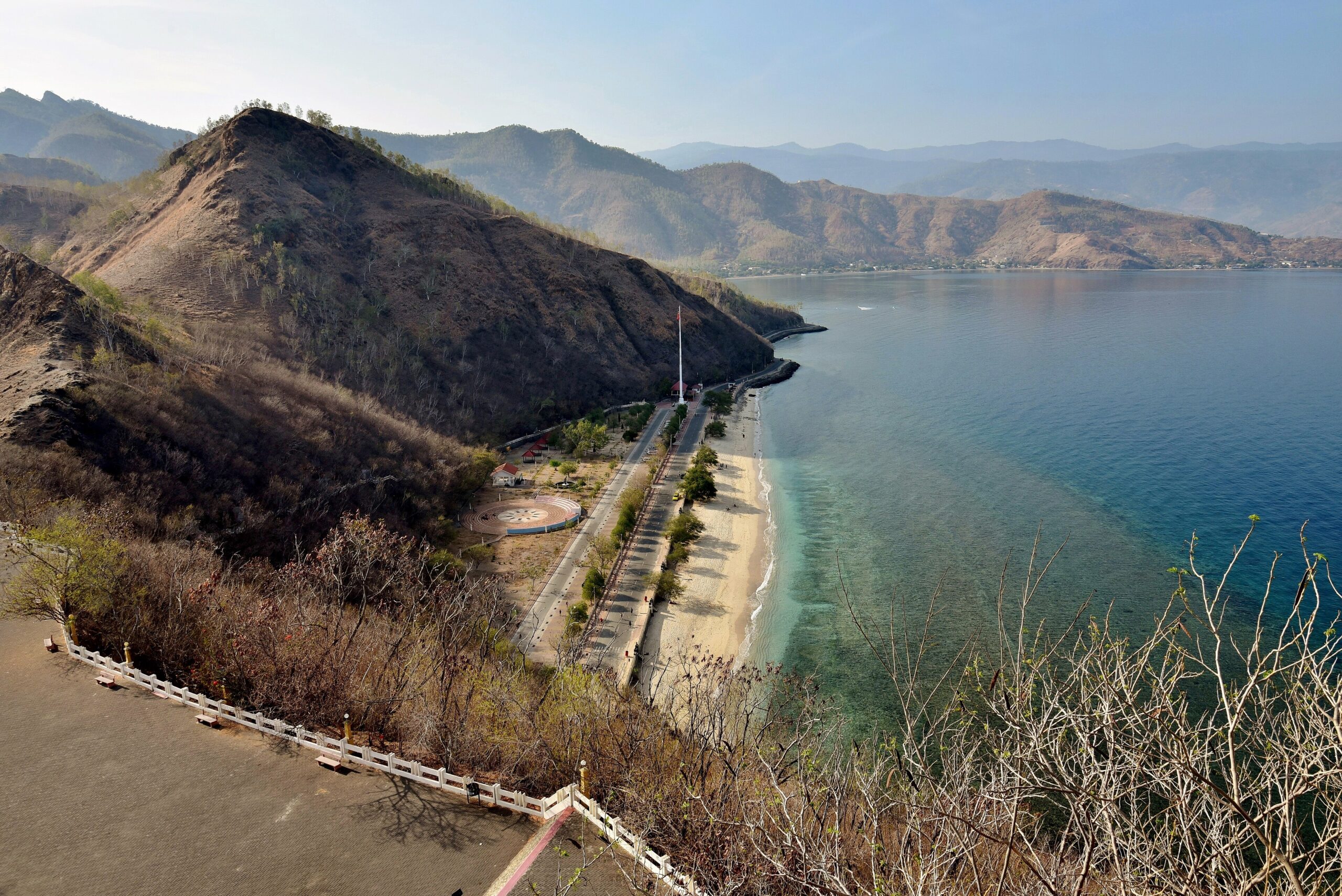 Cristo Rei beach in Dili, Timor-Leste