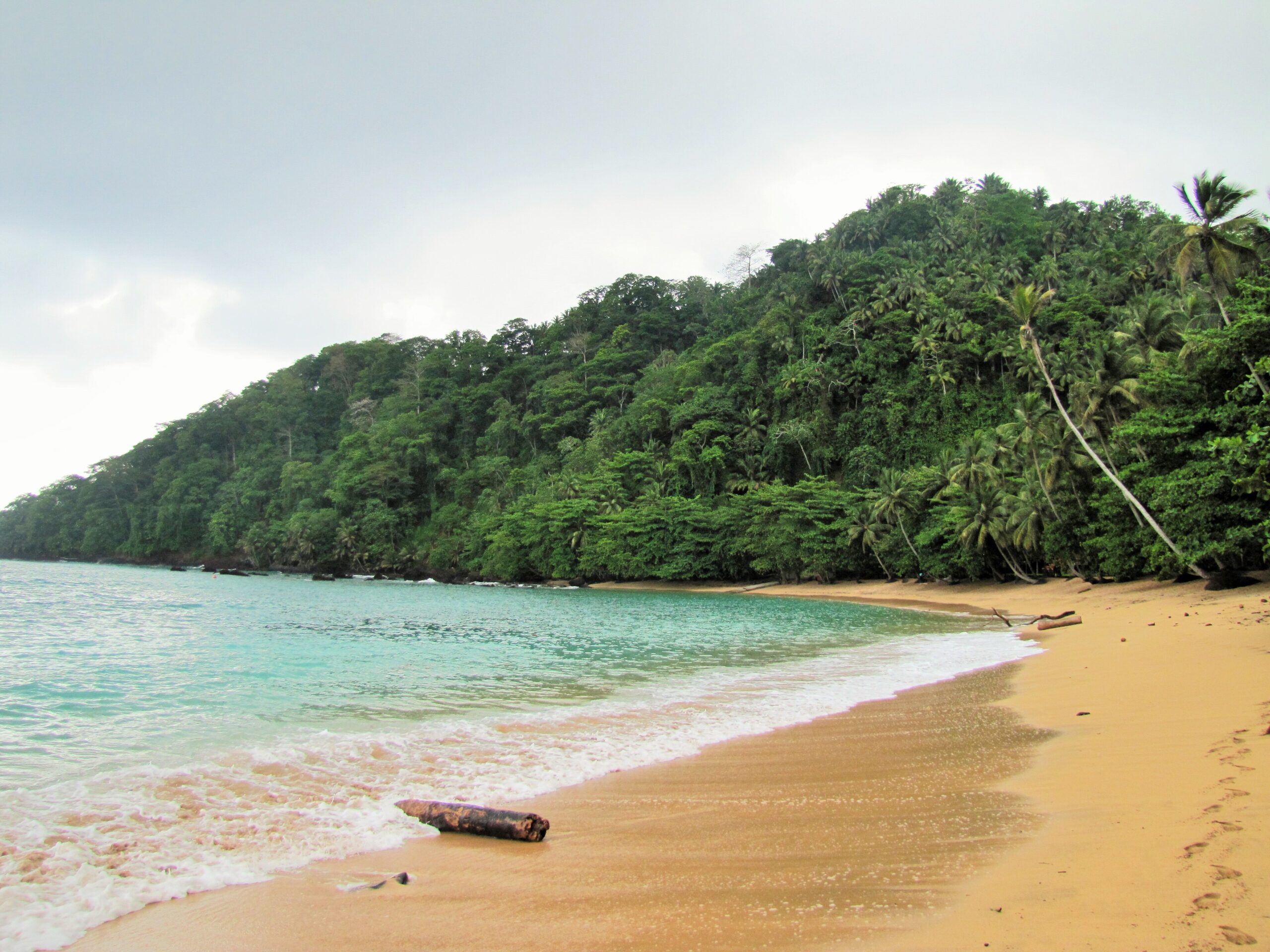 Praia Inhame beach on São Tomé, São Tomé and Príncipe