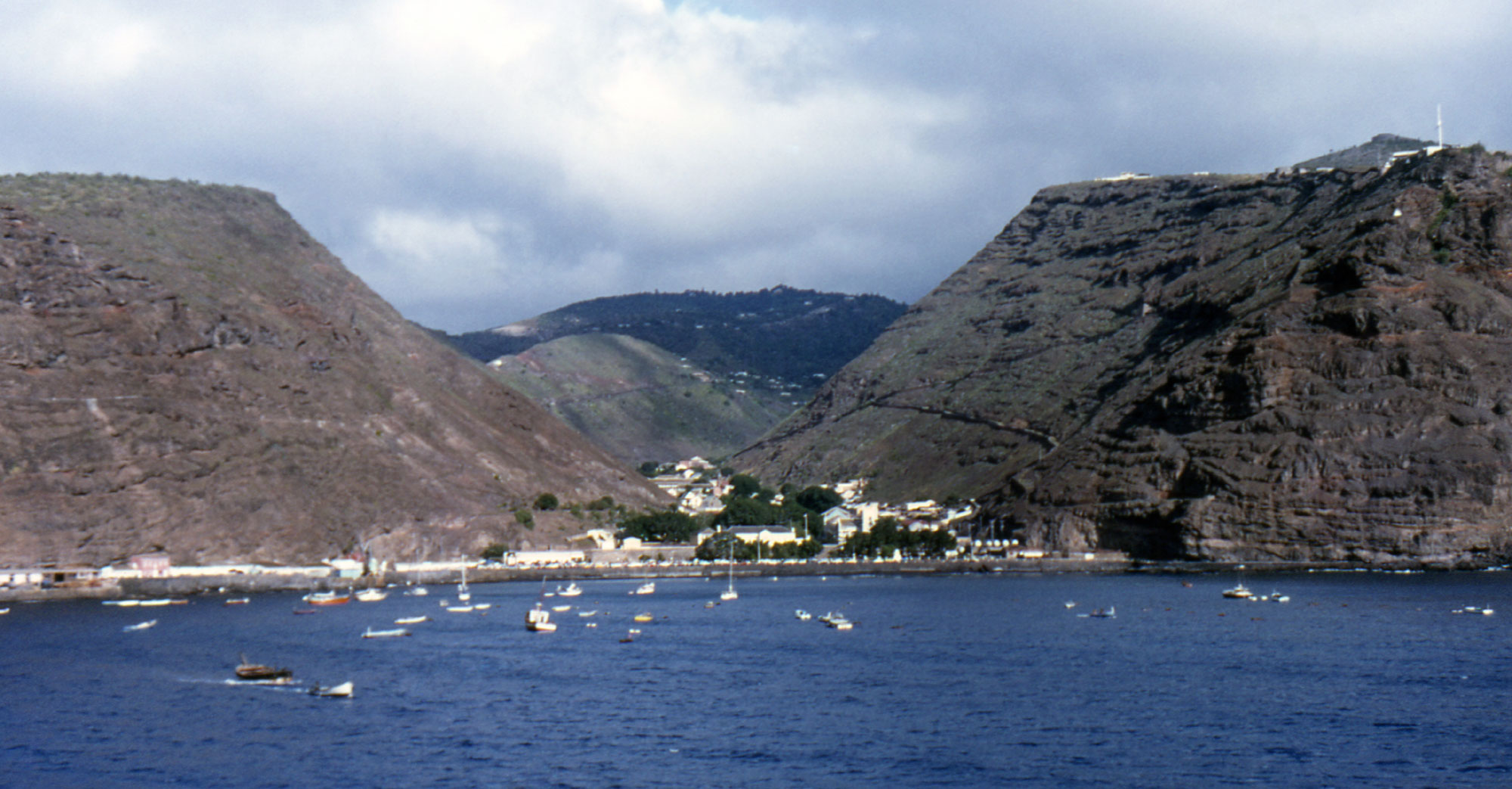 Jamestown and its bay, St. Helena